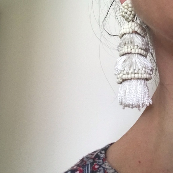 Vtg flapper style earrings - Picture 5 of 5